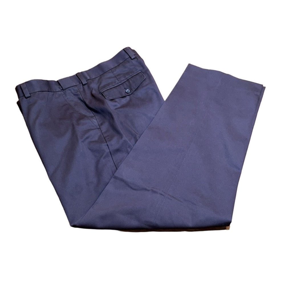 L.L. BEAN Men's Navy Blue Comfort Waist Casual Pants Size 35